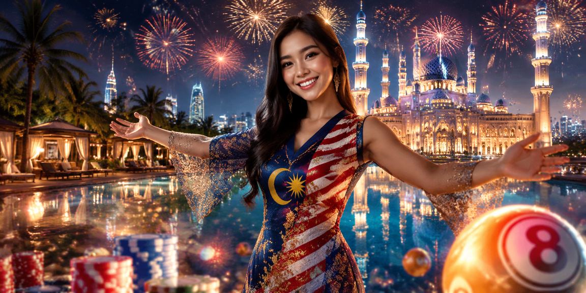Suasana loteri dan permainan bertuah dalam gaya Malaysia di Putrajaya